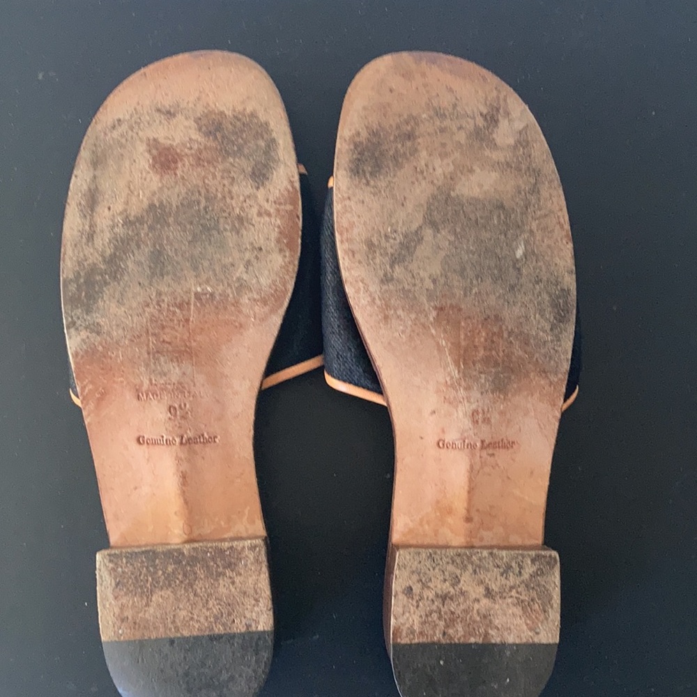 Stubbs & Wootton Black Slides 9.5 - Picture 5 of 6